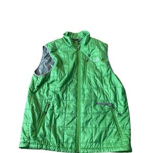 L. L. Bean green zip up vest